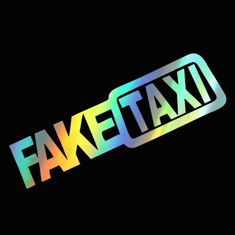 auto stickers - geel en zwart ontwerp voor humoristische uitstraling