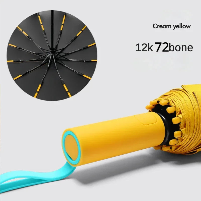 Draagbare paraplu met compacte vorm