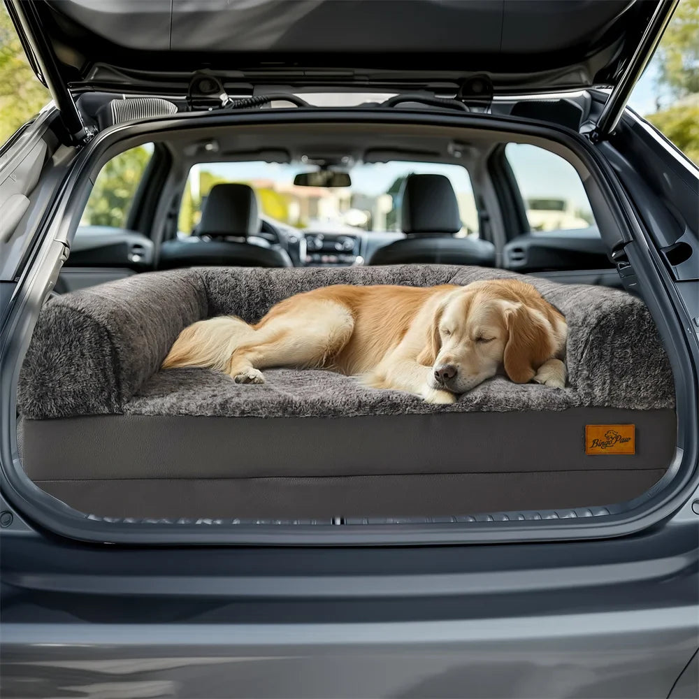 Luxe hondenmand met nep bont – Extra zacht