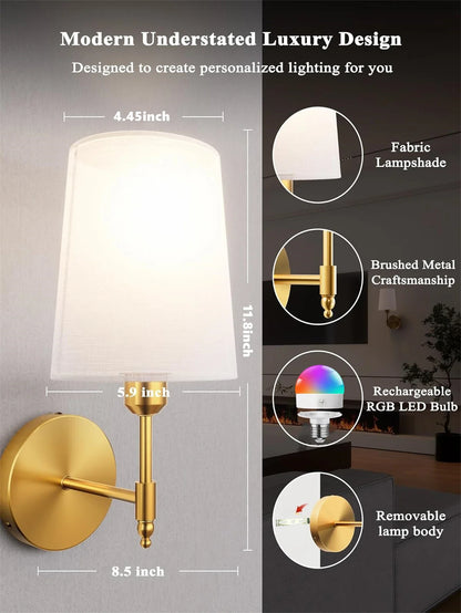 Wandlamp op batterijen geschikt voor buiten – Spatwaterdicht model