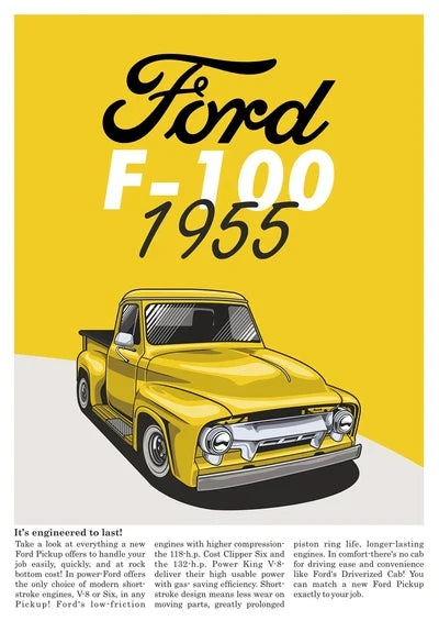 Poster met zachte penseellijnen