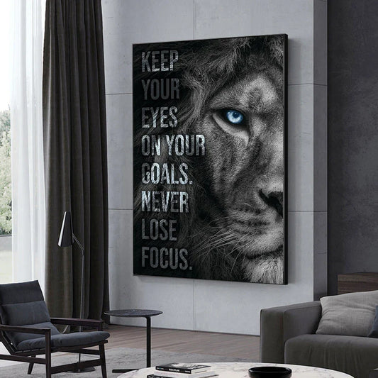 Poster met quote in sierlijke letters
