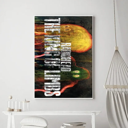 Abstracte poster in pasteltinten