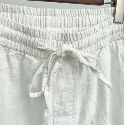 Linnen broek heren met koorddetail – Voor een nonchalante stijl