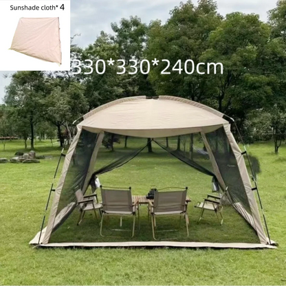 Pop up tent Lidl met zijopening – Eenvoudige toegang
