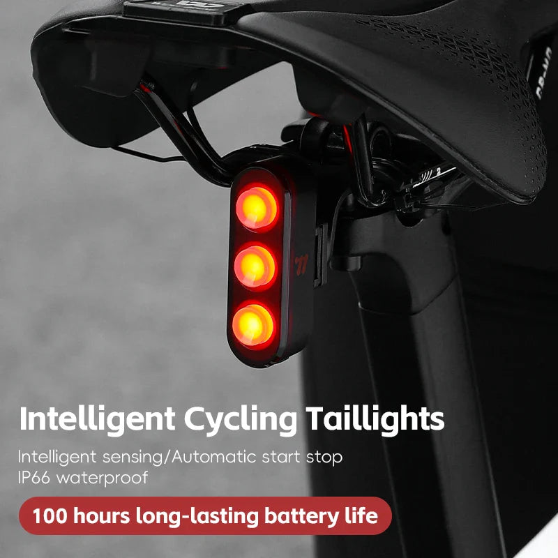 Set LED fietslampjes met klikbevestiging