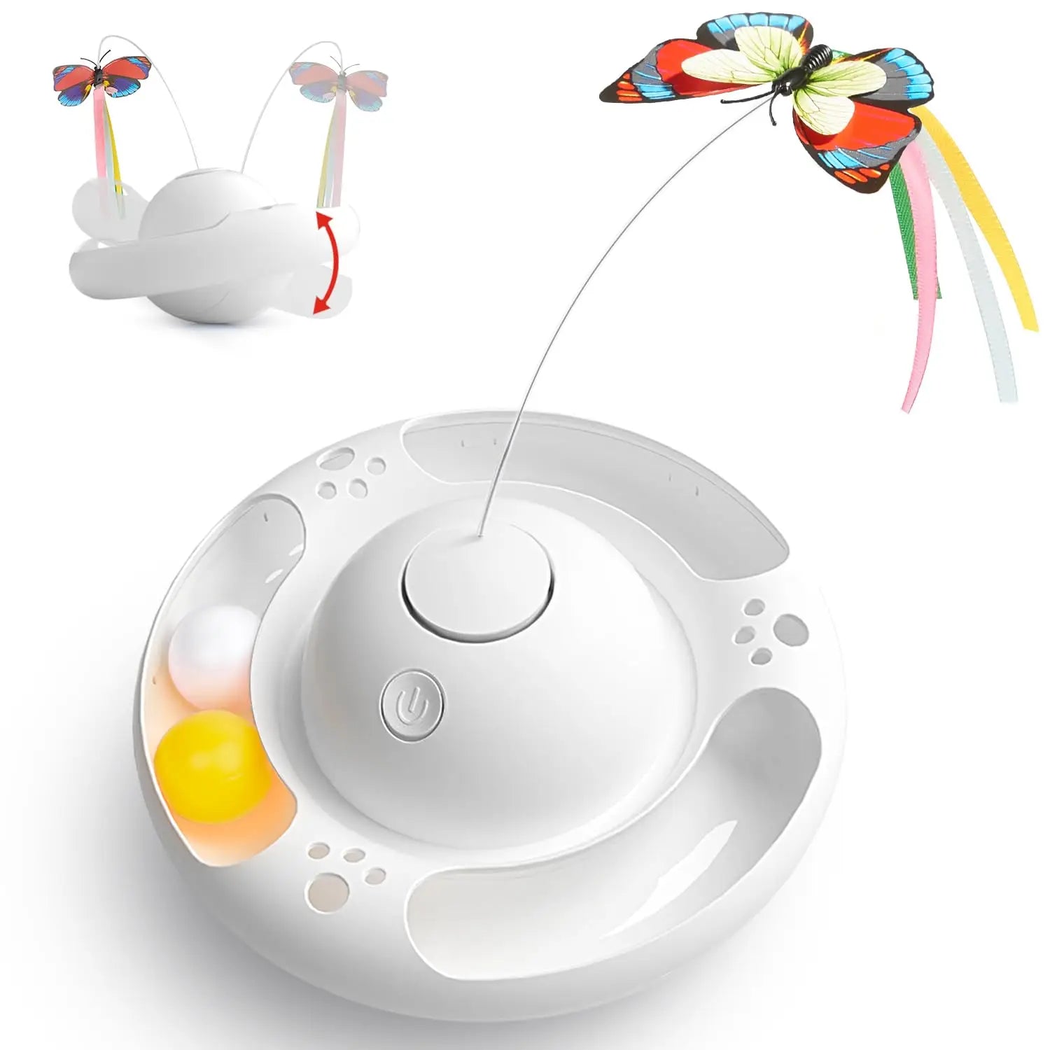 Kattenspeelgoed Action met licht en geluid – Dubbele stimulans