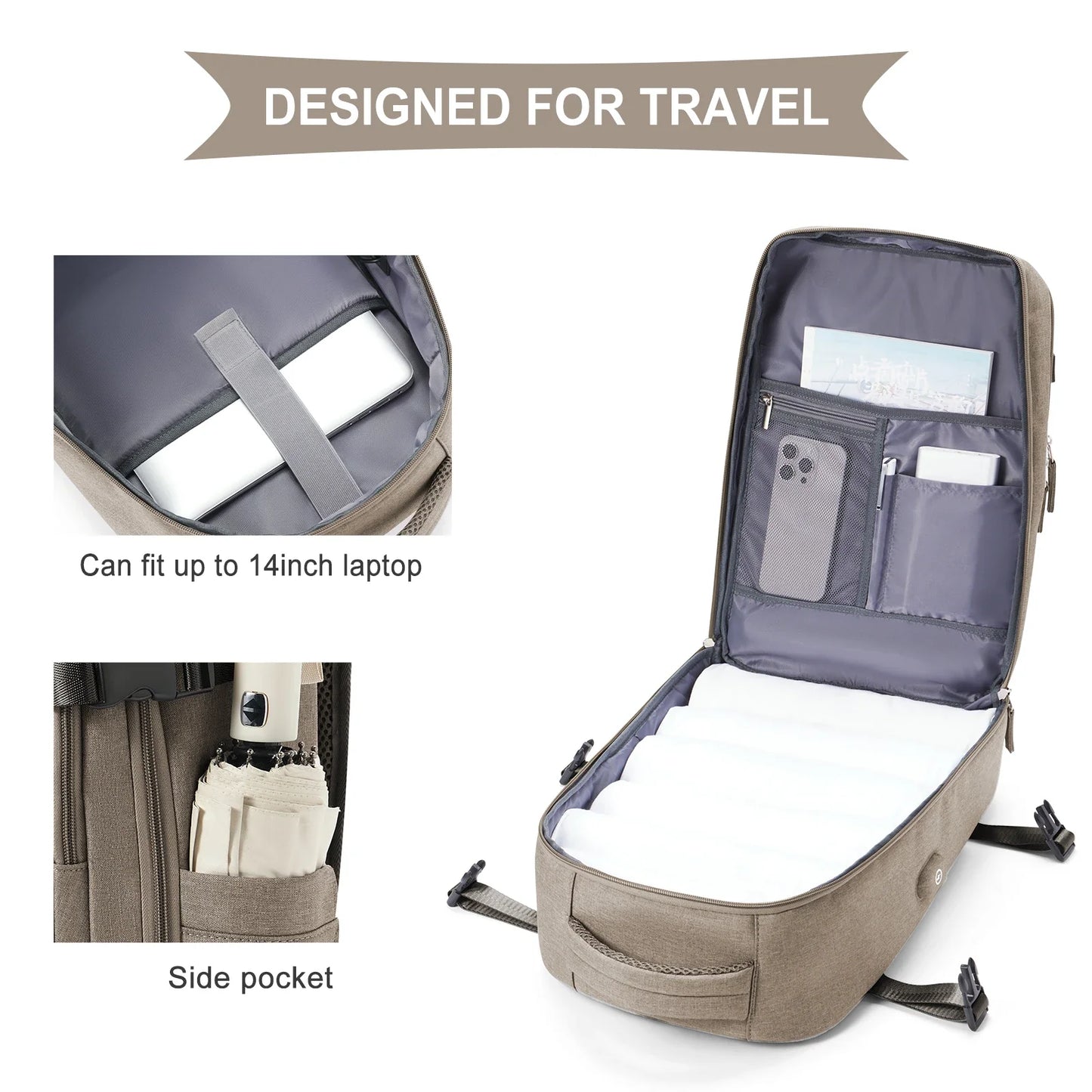 Rugzak als handbagage voor korte trips