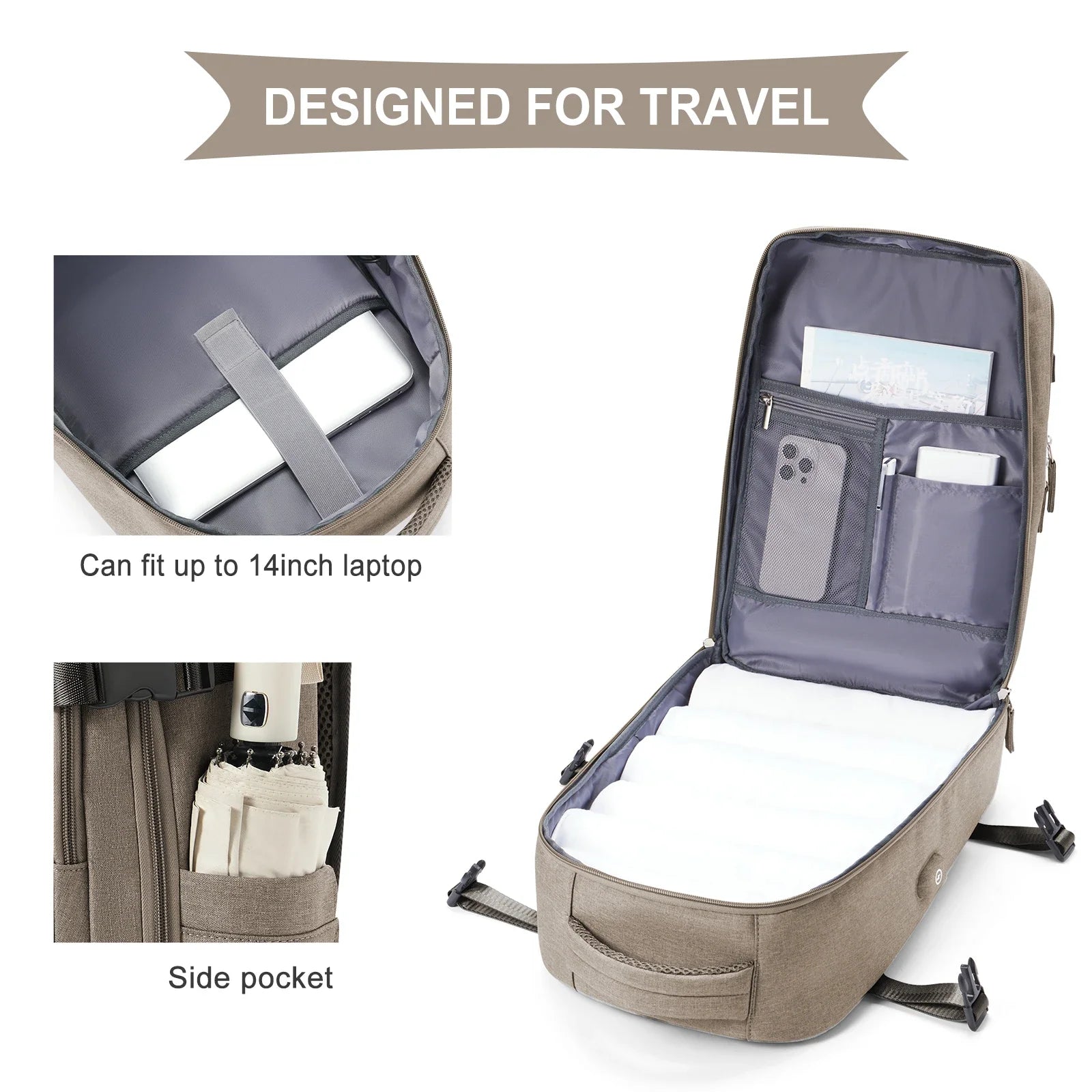 Rugzak als handbagage voor korte trips