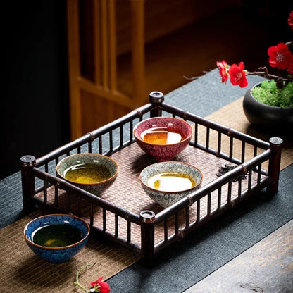 Theewaar voor thee drinken in Japanse stijl