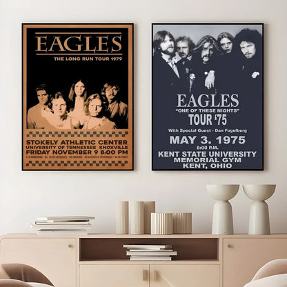 Woonkamer poster met rustgevende kleuren
