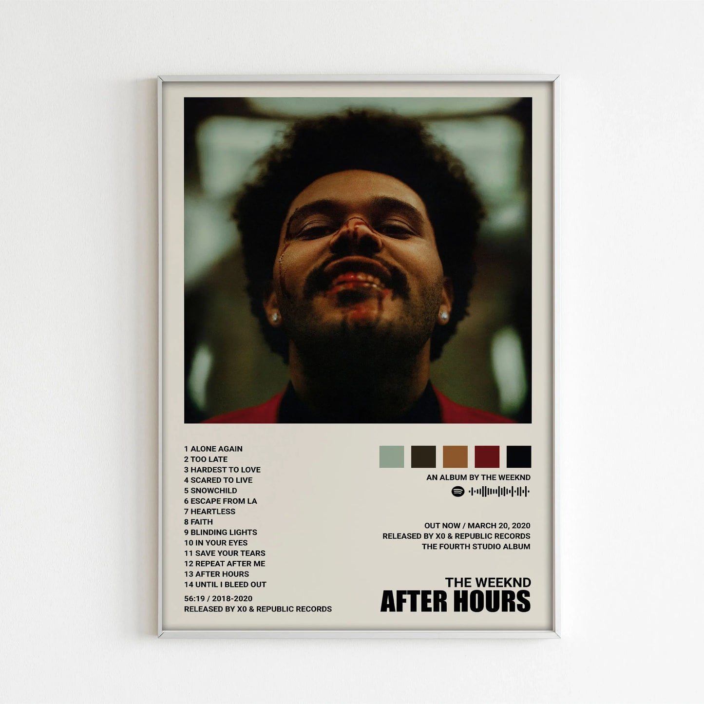 Poster met tekst over reizen