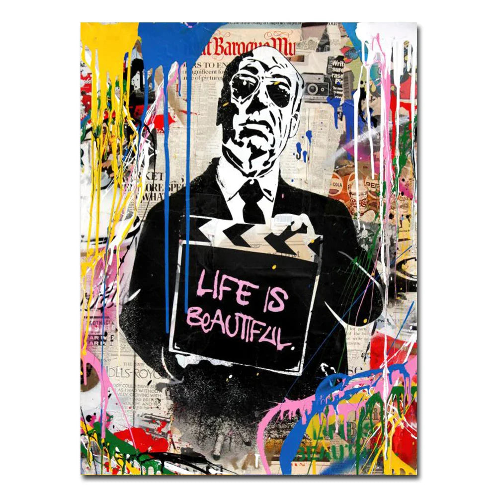 Zwart-wit portretposter