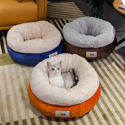 Luxe kattenmand met velvet bekleding – Voor verwende katten
