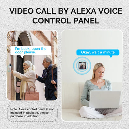Deurbel met video en tweeweg-audio – Praat terug via je telefoon