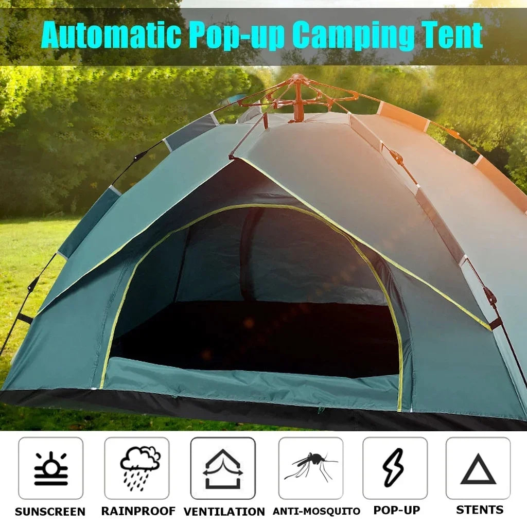 Tent met pop-up systeem – Geen stokken nodig