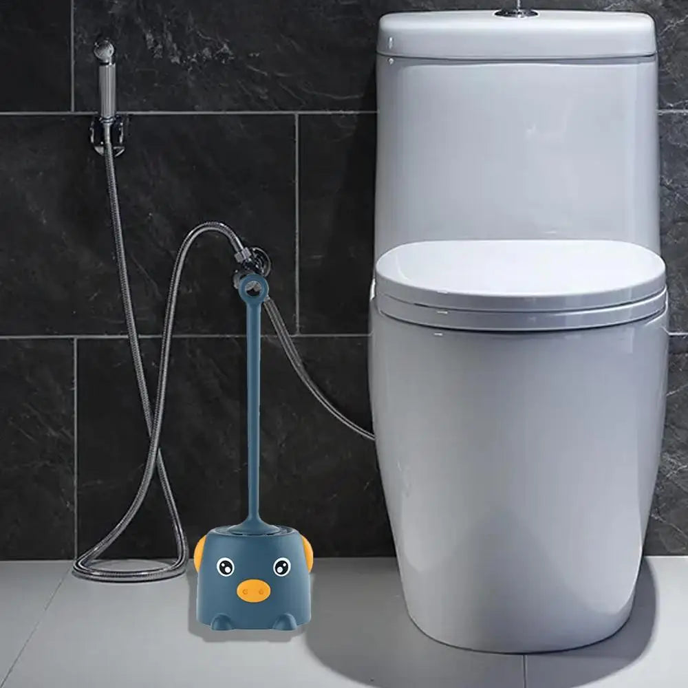 Toiletborstel met houder in betonlook – Stoer design