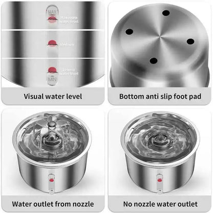Fontein met LED voor katten – Verlichting en drinkplezier
