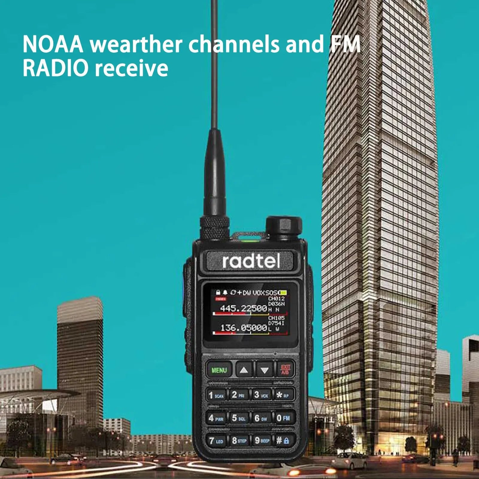 Walkie talkie Action met compact design