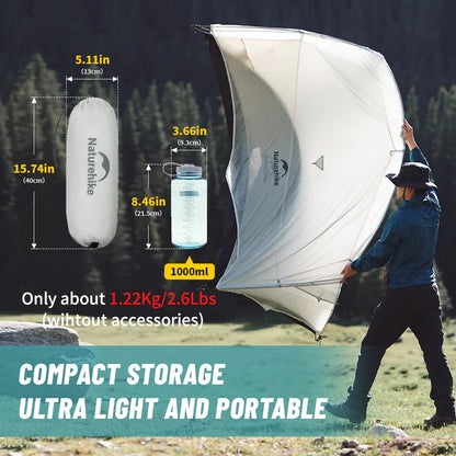 Action pop-up tent compact model – Past in elke rugzak