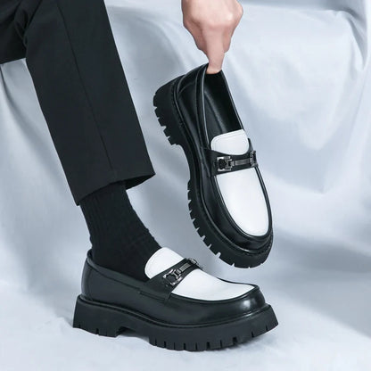 Heren schoenen met canvas bovenkant