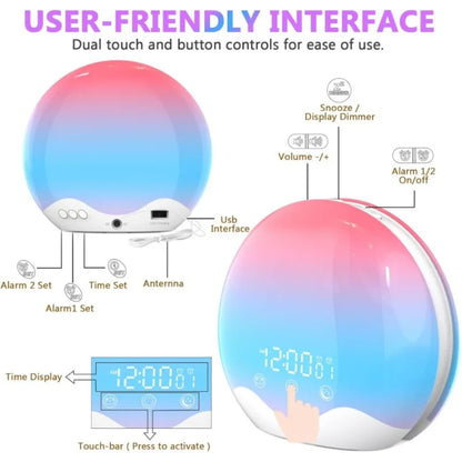 Wake up light Action met eenvoudige bediening – Instellen in seconden
