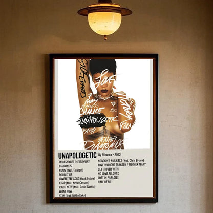 Poster van zeelandschap of duinen