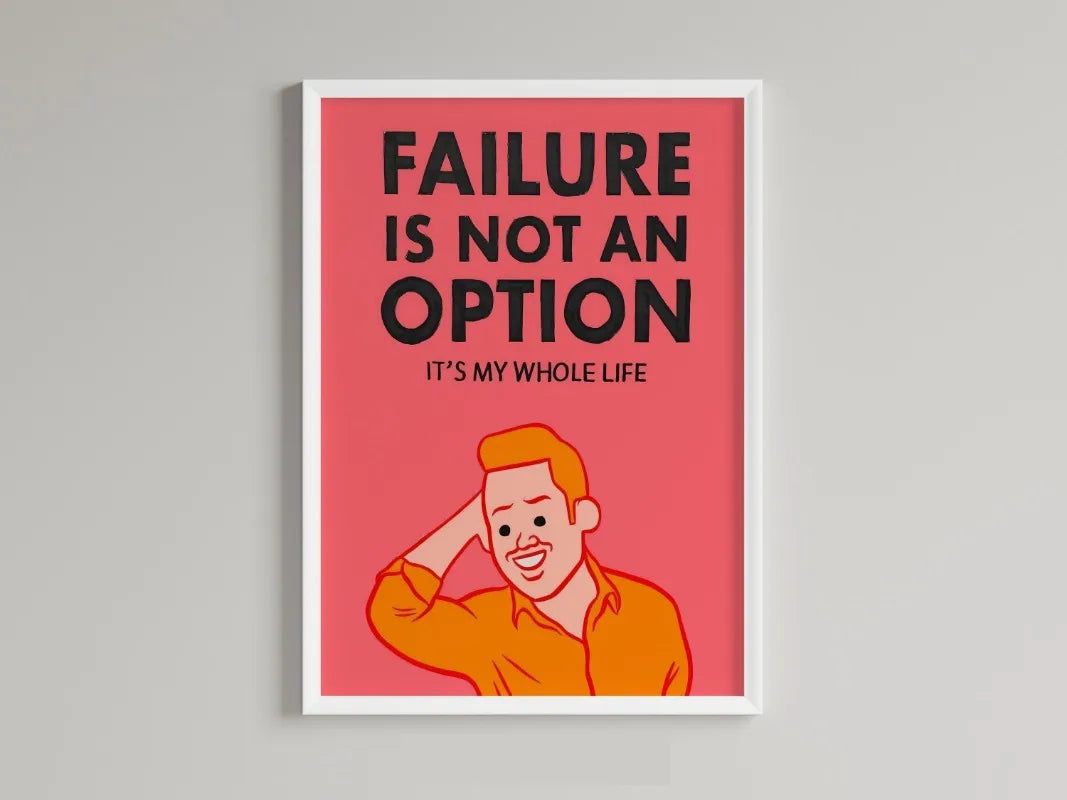 Poster met quote in sierlijke letters