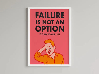 Poster met quote in sierlijke letters
