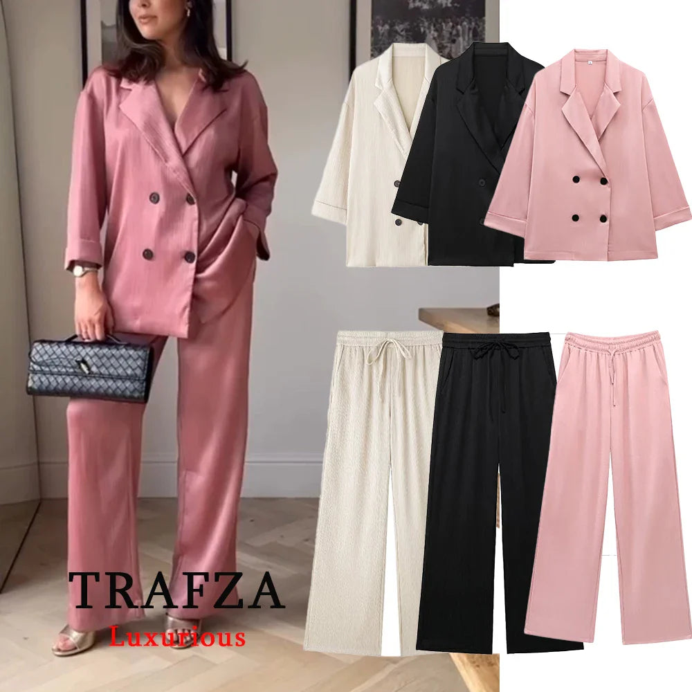 Broekpak dames met wijde broek – Comfort en stijl