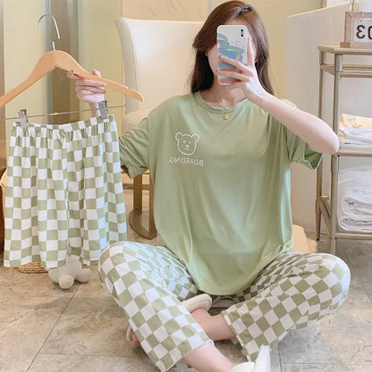 Dames pyjama Wibra met speels ontwerp