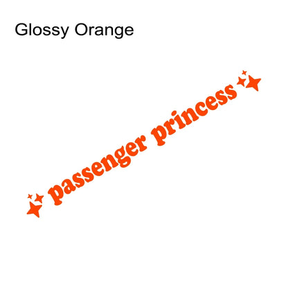 Auto stickers - Passenger Princess design voor persoonlijke uitstraling