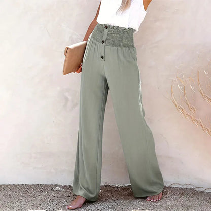 C&A dames linnen broek met casual uitstraling – Voor elke dag