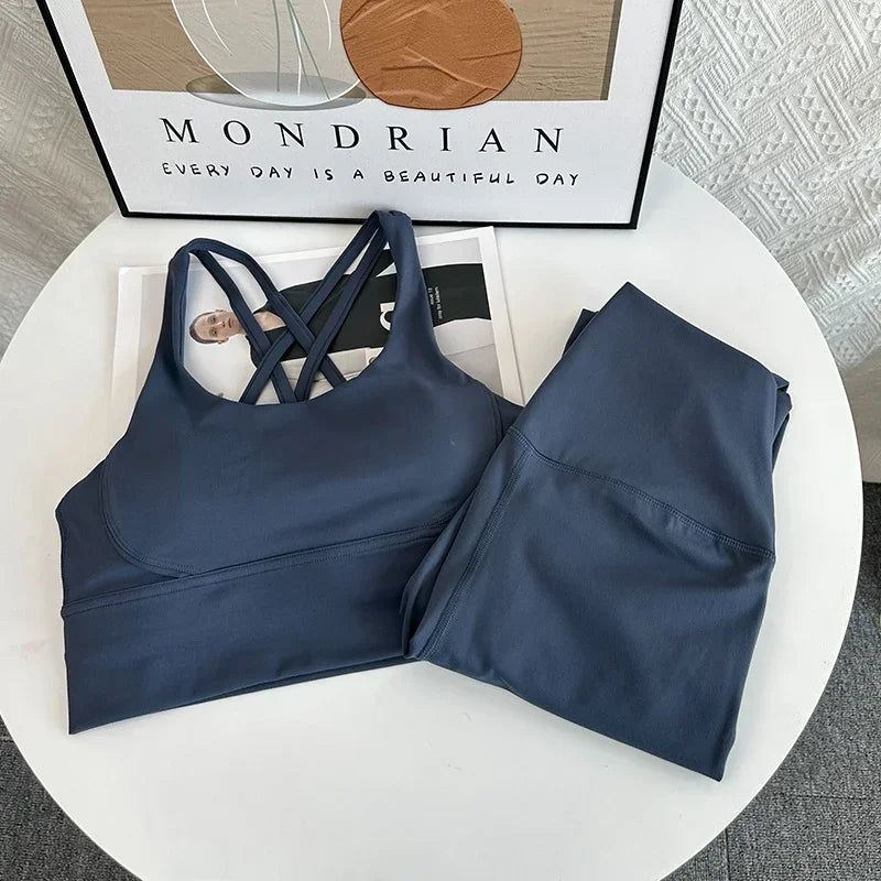 Yoga kleding met sneldrogende stof voor actieve sessies