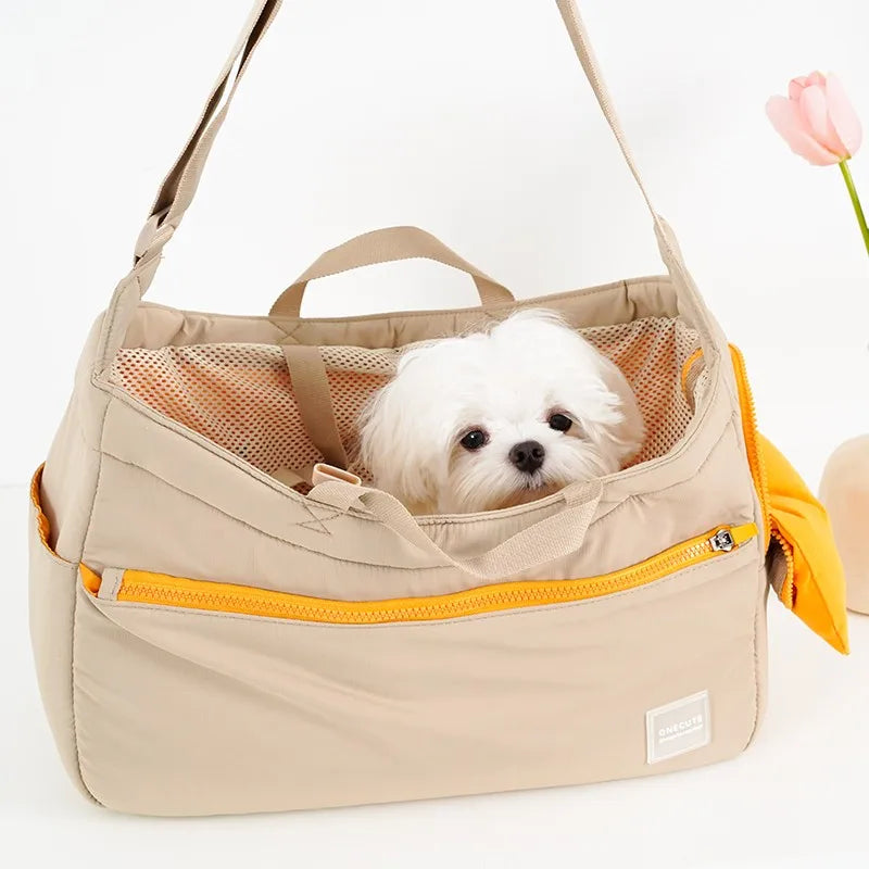 Hondentas met luxe print – Perfect voor city trips