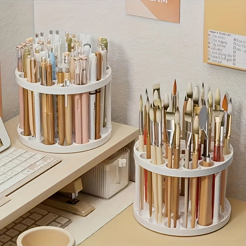Transparante desk organization box met deksel
