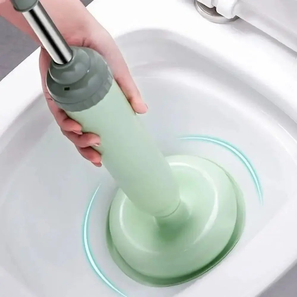 Dubbele functie wc ontstopper – Druk en zuig in één