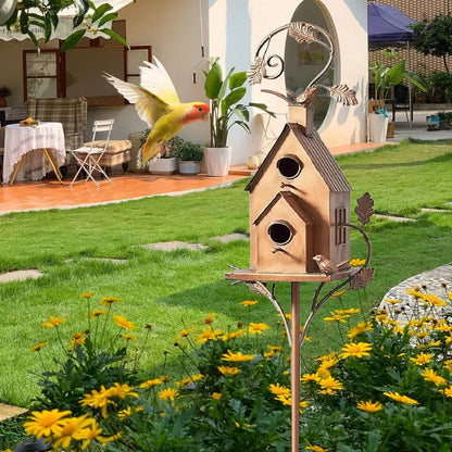 Vogelhuisje op paal zelf maken – DIY plezier