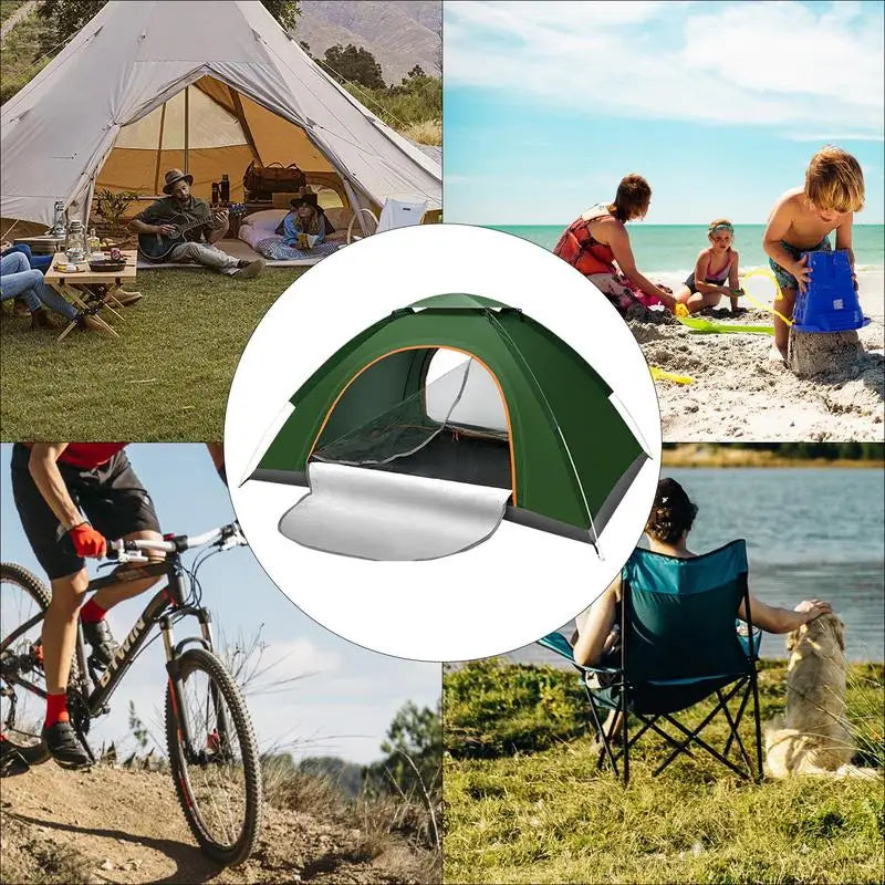 Pop up tent met regenhoes – Blijf droog tijdens regenbuien