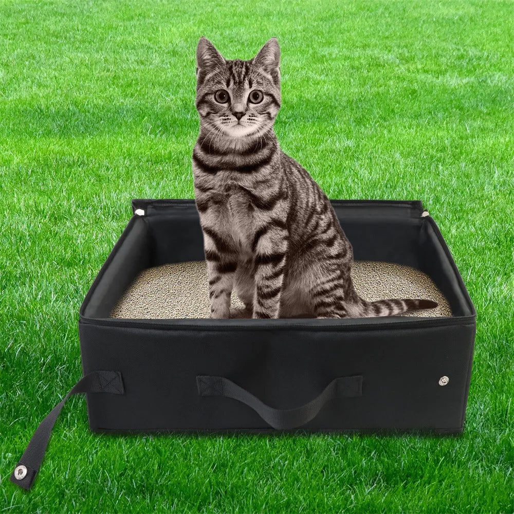 Grote kattenbak met filterdeksel – Minder geur in huis