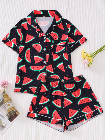 Dames pyjama winter met zachte binnenvoering