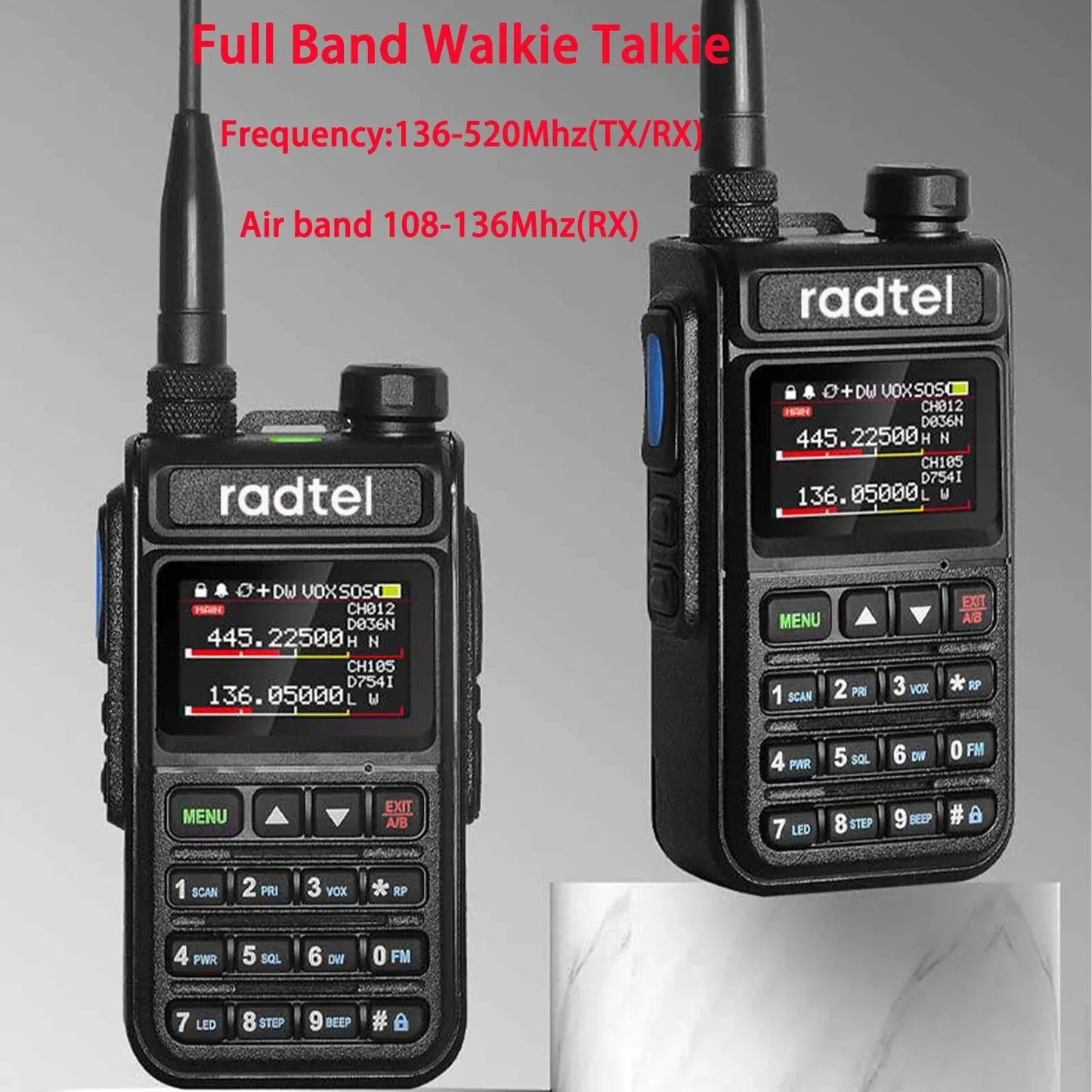 Alecto walkie talkie met headsetoptie