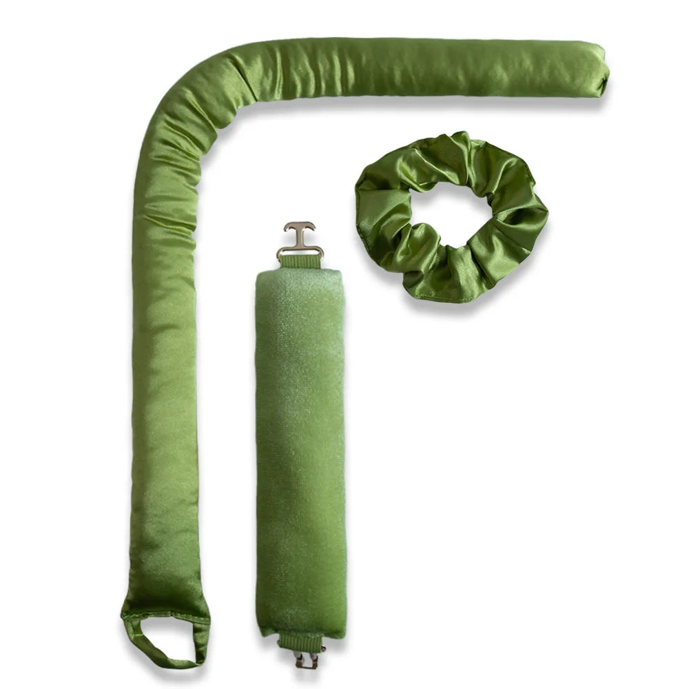 Fluwelen haar accessoires in warme kleuren