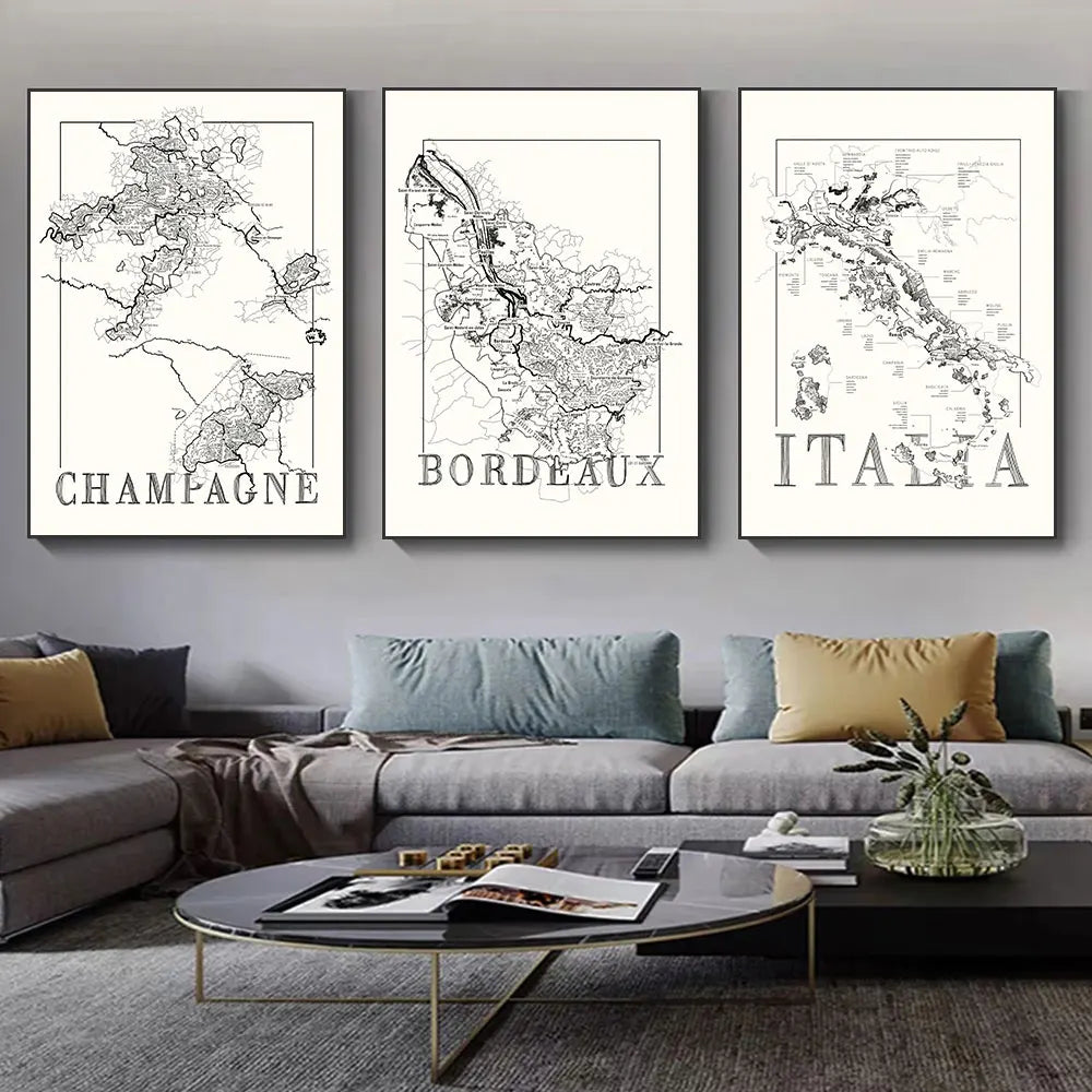 Wereldkaart poster – Makkelijk op te hangen