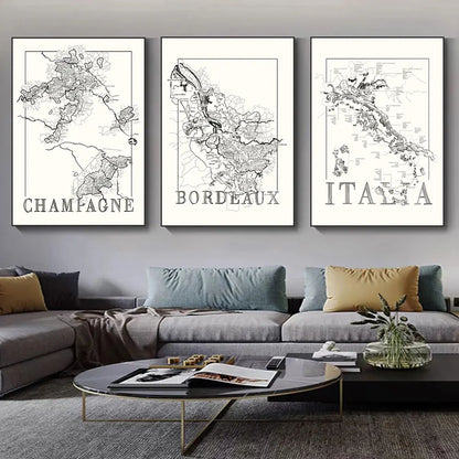 Wereldkaart poster – Makkelijk op te hangen