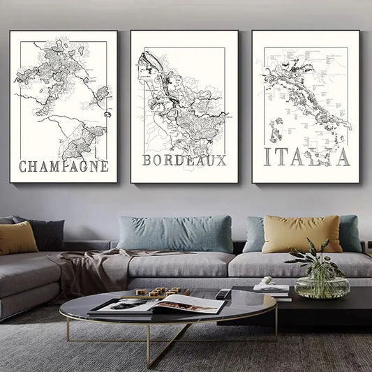 Wereldkaart poster – Makkelijk op te hangen