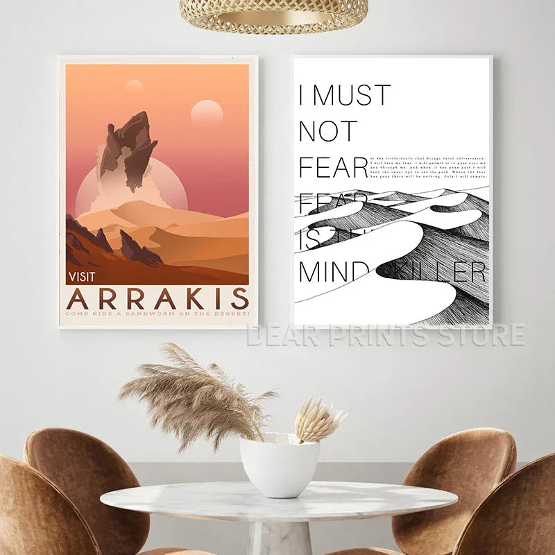 Abstracte poster in neutrale kleuren