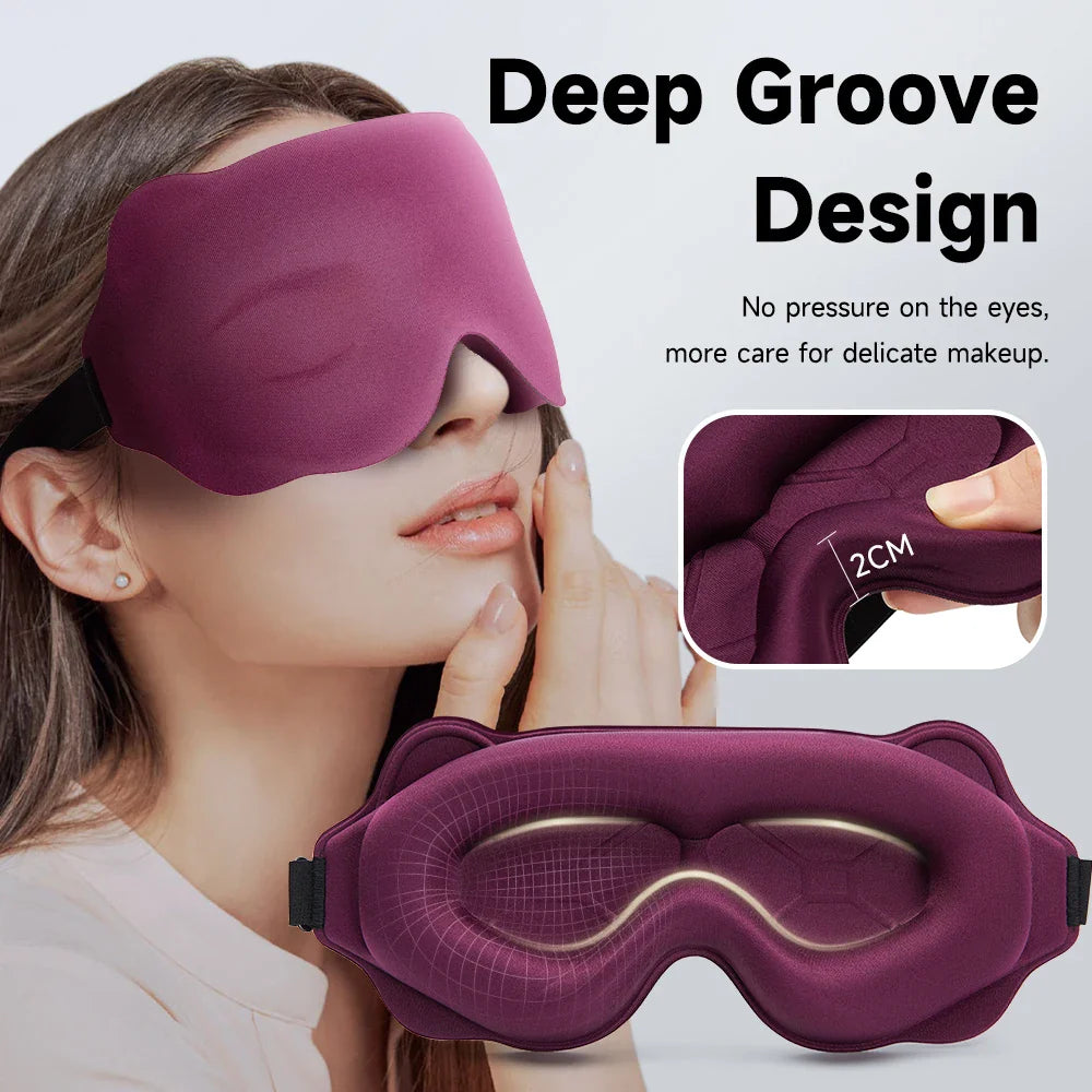 Zijden slaapmasker voor luxe gevoel