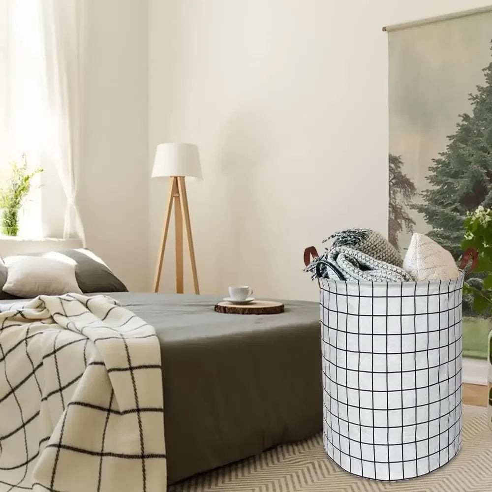 Blokker wasmand met neutrale kleur
