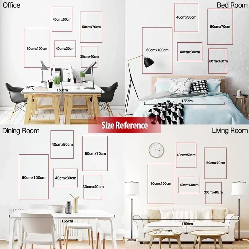 Posters met gouden accenten voor luxe sfeer